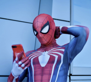 Spiderman birthday party character