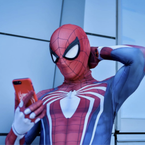 Spiderman birthday party character