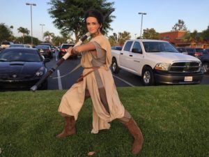 Female Jedi star wars character rental in San francisco Bay area, Los angles, Orange county