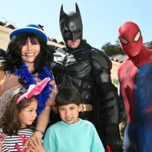 Spidey and Batman birthday party character rental